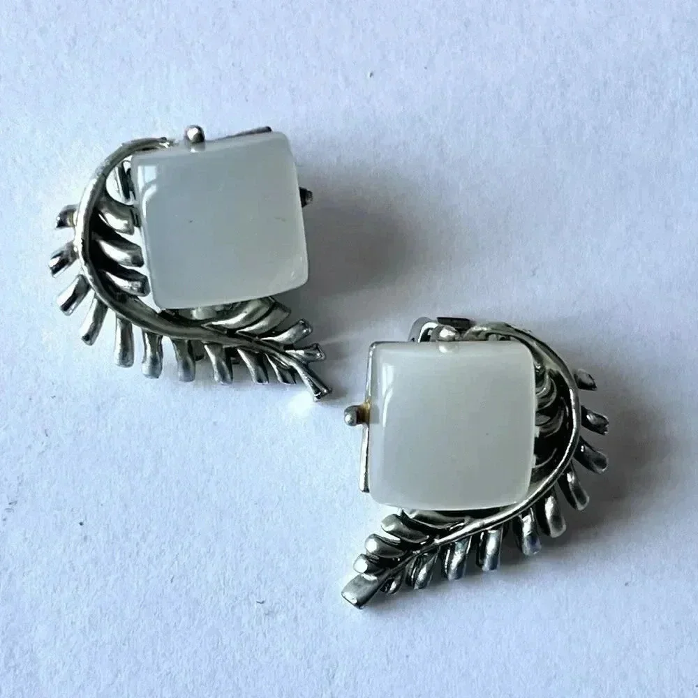Vintage Silver Clip On Earrings